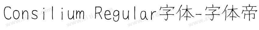 Consilium Regular字体字体转换